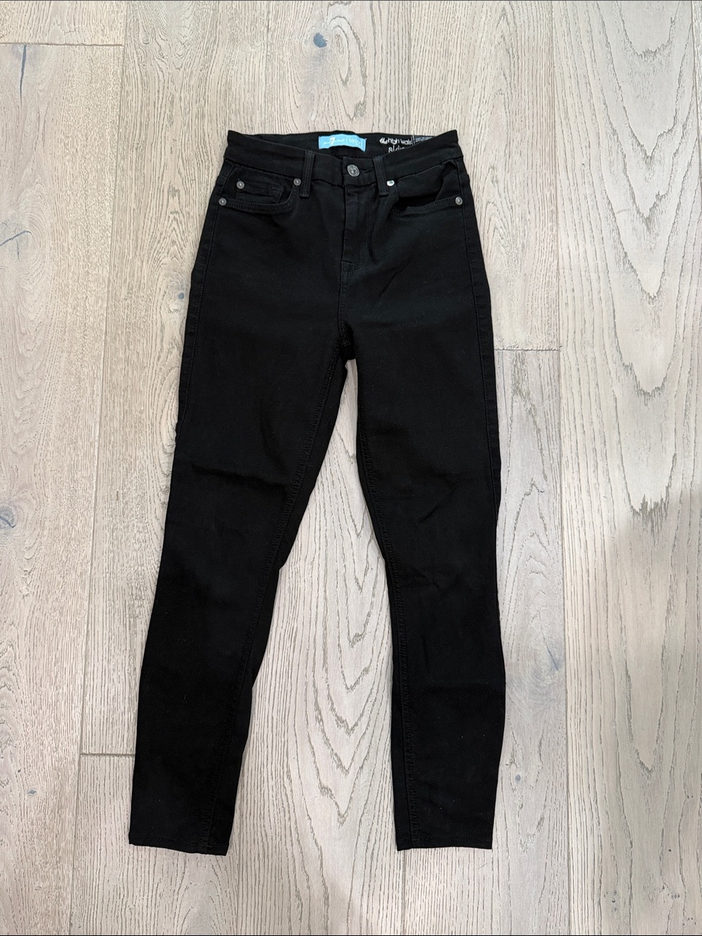 Black Women's High-Rise Skinny Cropped Jeans